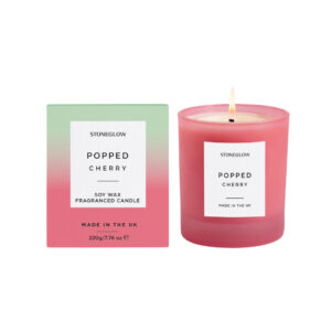 Stoneglow Popped Cherry Scented Candle, 220g